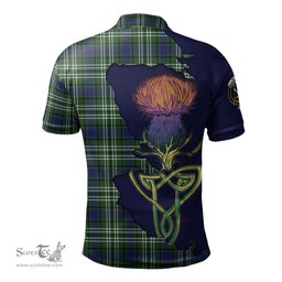 Scottish Blyth Clan Tartan with Thistle and Scotland Map Tartan Plaid Polo Shirt Scottish Plaid Tartan Plaid - ScotsTee - scotstee.com