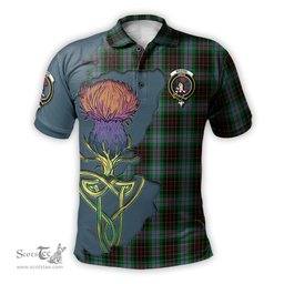 Scottish Brodie Hunting Clan Tartan with Thistle and Scotland Map Tartan Plaid Polo Shirt Scottish Plaid Tartan Plaid - ScotsTee - scotstee.com
