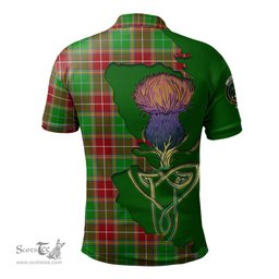 Scottish Baxter Modern Clan Tartan with Thistle and Scotland Map Tartan Plaid Polo Shirt Scottish Plaid Tartan Plaid - ScotsTee - scotstee.com