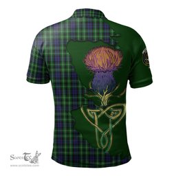 Scottish Graham of Montrose Clan Tartan with Thistle and Scotland Map Tartan Plaid Polo Shirt Scottish Plaid Tartan Plaid - ScotsTee - scotstee.com