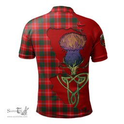 Scottish Fenton Clan Tartan with Thistle and Scotland Map Tartan Plaid Polo Shirt Scottish Plaid Tartan Plaid - ScotsTee - scotstee.com