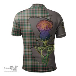 Scottish Craig Ancient Clan Tartan with Thistle and Scotland Map Tartan Plaid Polo Shirt Scottish Plaid Tartan Plaid - ScotsTee - scotstee.com