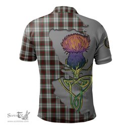 Scottish Fraser Dress Clan Tartan with Thistle and Scotland Map Tartan Plaid Polo Shirt Scottish Plaid Tartan Plaid - ScotsTee - scotstee.com
