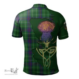 Scottish Duncan Clan Tartan with Thistle and Scotland Map Tartan Plaid Polo Shirt Scottish Plaid Tartan Plaid - ScotsTee - scotstee.com