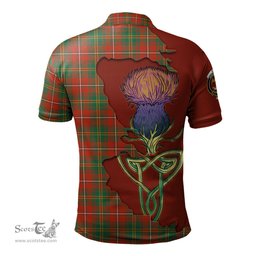 Scottish Hay Ancient Clan Tartan with Thistle and Scotland Map Tartan Plaid Polo Shirt Scottish Plaid Tartan Plaid - ScotsTee - scotstee.com