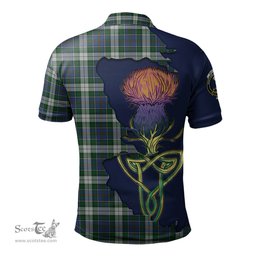 Scottish MacInnes Dress Clan Tartan with Thistle and Scotland Map Tartan Plaid Polo Shirt Scottish Plaid Tartan Plaid - ScotsTee - scotstee.com