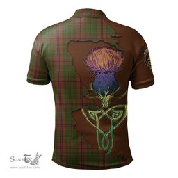 Scottish MacGillivray Hunting Clan Tartan with Thistle and Scotland Map Tartan Plaid Polo Shirt Scottish Plaid Tartan Plaid - ScotsTee - scotstee.com