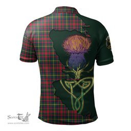 Scottish MacKintosh Hunting Modern Clan Tartan with Thistle and Scotland Map Tartan Plaid Polo Shirt Scottish Plaid Tartan Plaid - ScotsTee - scotstee.com