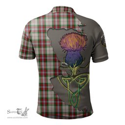 Scottish MacLean Dress Clan Tartan with Thistle and Scotland Map Tartan Plaid Polo Shirt Scottish Plaid Tartan Plaid - ScotsTee - scotstee.com