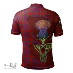 Scottish MacNab Old Clan Tartan with Thistle and Scotland Map Tartan Plaid Polo Shirt Scottish Plaid Tartan Plaid - ScotsTee - scotstee.com