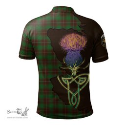 Scottish MacFie Hunting Clan Tartan with Thistle and Scotland Map Tartan Plaid Polo Shirt Scottish Plaid Tartan Plaid - ScotsTee - scotstee.com