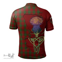 Scottish MacAulay Clan Tartan with Thistle and Scotland Map Tartan Plaid Polo Shirt Scottish Plaid Tartan Plaid - ScotsTee - scotstee.com