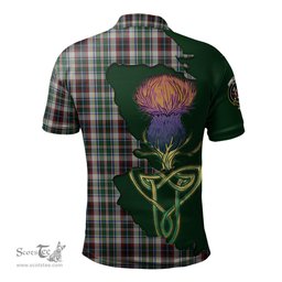 Scottish Innes Dress Clan Tartan with Thistle and Scotland Map Tartan Plaid Polo Shirt Scottish Plaid Tartan Plaid - ScotsTee - scotstee.com