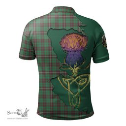 Scottish MacKinnon Hunting Ancient Clan Tartan with Thistle and Scotland Map Tartan Plaid Polo Shirt Scottish Plaid Tartan Plaid - ScotsTee - scotstee.com