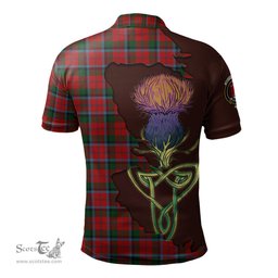 Scottish MacNaughton Clan Tartan with Thistle and Scotland Map Tartan Plaid Polo Shirt Scottish Plaid Tartan Plaid - ScotsTee - scotstee.com