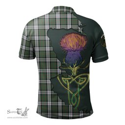 Scottish MacLaren Dress Clan Tartan with Thistle and Scotland Map Tartan Plaid Polo Shirt Scottish Plaid Tartan Plaid - ScotsTee - scotstee.com