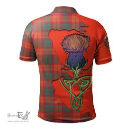 Scottish MacNab Ancient Clan Tartan with Thistle and Scotland Map Tartan Plaid Polo Shirt Scottish Plaid Tartan Plaid - ScotsTee - scotstee.com