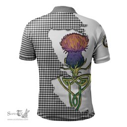 Scottish Shepherd Clan Tartan with Thistle and Scotland Map Tartan Plaid Polo Shirt Scottish Plaid Tartan Plaid - ScotsTee - scotstee.com
