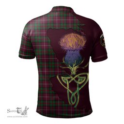Scottish Stewart of Bute Hunting Clan Tartan with Thistle and Scotland Map Tartan Plaid Polo Shirt Scottish Plaid Tartan Plaid - ScotsTee - scotstee.com