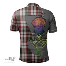 Scottish Scott Dress Clan Tartan with Thistle and Scotland Map Tartan Plaid Polo Shirt Scottish Plaid Tartan Plaid - ScotsTee - scotstee.com