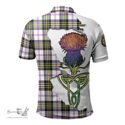 Scottish MacPherson Dress Modern Clan Tartan with Thistle and Scotland Map Tartan Plaid Polo Shirt Scottish Plaid Tartan Plaid - ScotsTee - scotstee.com