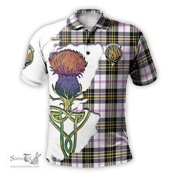 Scottish MacPherson Dress Modern Clan Tartan with Thistle and Scotland Map Tartan Plaid Polo Shirt Scottish Plaid Tartan Plaid - ScotsTee - scotstee.com