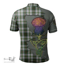 Scottish Taylor Dress Clan Tartan with Thistle and Scotland Map Tartan Plaid Polo Shirt Scottish Plaid Tartan Plaid - ScotsTee - scotstee.com