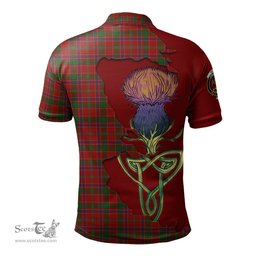 Scottish Munro Clan Tartan with Thistle and Scotland Map Tartan Plaid Polo Shirt Scottish Plaid Tartan Plaid - ScotsTee - scotstee.com