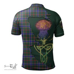 Scottish Ogilvie (Ogilvy) Hunting Modern Clan Tartan with Thistle and Scotland Map Tartan Plaid Polo Shirt Scottish Plaid Tartan Plaid - ScotsTee - scotstee.com