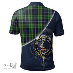 Scottish McKellar Clan Scotland Golf Plaid Polo Shirt with Scottish Flag Tartan Mens Polo Shirts Scottish Plaid Tartan Plaid - ScotsTee - scotstee.com