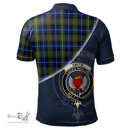Scottish Smith Modern Clan Scotland Golf Plaid Polo Shirt with Scottish Flag Tartan Mens Polo Shirts Scottish Plaid Tartan Plaid - ScotsTee - scotstee.com