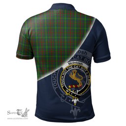 Scottish McIntosh Hunting Clan Scotland Golf Plaid Polo Shirt with Scottish Flag Tartan Mens Polo Shirts Scottish Plaid Tartan Plaid - ScotsTee - scotstee.com