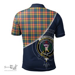 Scottish Buchanan Ancient Clan Scotland Golf Plaid Polo Shirt with Scottish Flag Tartan Mens Polo Shirts Scottish Plaid Tartan Plaid - ScotsTee - scotstee.com