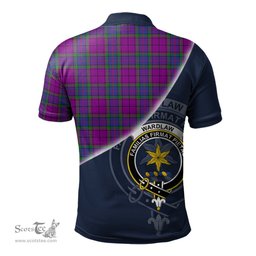 Scottish Wardlaw Modern Clan Scotland Golf Plaid Polo Shirt with Scottish Flag Tartan Mens Polo Shirts Scottish Plaid Tartan Plaid - ScotsTee - scotstee.com