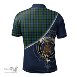 Scottish Mackenzie Clan Scotland Golf Plaid Polo Shirt with Scottish Flag Tartan Mens Polo Shirts Scottish Plaid Tartan Plaid - ScotsTee - scotstee.com