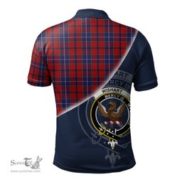 Scottish Wishart Dress Clan Scotland Golf Plaid Polo Shirt with Scottish Flag Tartan Mens Polo Shirts Scottish Plaid Tartan Plaid - ScotsTee - scotstee.com