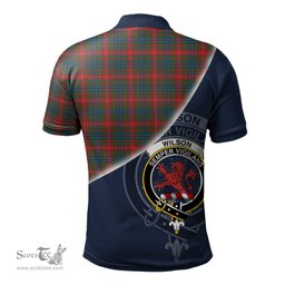 Scottish Wilson Modern Clan Scotland Golf Plaid Polo Shirt with Scottish Flag Tartan Mens Polo Shirts Scottish Plaid Tartan Plaid - ScotsTee - scotstee.com