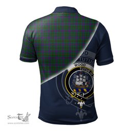 Scottish Wood Clan Scotland Golf Plaid Polo Shirt with Scottish Flag Tartan Mens Polo Shirts Scottish Plaid Tartan Plaid - ScotsTee - scotstee.com