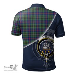 Scottish Wood Modern Clan Scotland Golf Plaid Polo Shirt with Scottish Flag Tartan Mens Polo Shirts Scottish Plaid Tartan Plaid - ScotsTee - scotstee.com