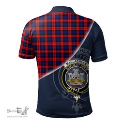 Scottish MacLachlan Modern Clan Scotland Golf Plaid Polo Shirt with Scottish Flag Tartan Mens Polo Shirts Scottish Plaid Tartan Plaid - ScotsTee - scotstee.com
