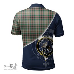 Scottish Craig Ancient Clan Scotland Golf Plaid Polo Shirt with Scottish Flag Tartan Mens Polo Shirts Scottish Plaid Tartan Plaid - ScotsTee - scotstee.com