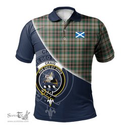 Scottish Craig Ancient Clan Scotland Golf Plaid Polo Shirt with Scottish Flag Tartan Mens Polo Shirts Scottish Plaid Tartan Plaid - ScotsTee - scotstee.com