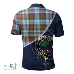Scottish Anderson Ancient Clan Scotland Golf Plaid Polo Shirt with Scottish Flag Tartan Mens Polo Shirts Scottish Plaid Tartan Plaid - ScotsTee - scotstee.com
