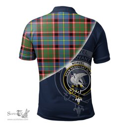 Scottish Norvel Clan Scotland Golf Plaid Polo Shirt with Scottish Flag Tartan Mens Polo Shirts Scottish Plaid Tartan Plaid - ScotsTee - scotstee.com