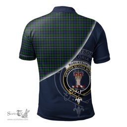 Scottish Robertson Hunting Clan Scotland Golf Plaid Polo Shirt with Scottish Flag Tartan Mens Polo Shirts Scottish Plaid Tartan Plaid - ScotsTee - scotstee.com