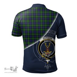 Scottish Gordon Clan Scotland Golf Plaid Polo Shirt with Scottish Flag Tartan Mens Polo Shirts Scottish Plaid Tartan Plaid - ScotsTee - scotstee.com