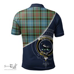 Scottish Walkinshaw Clan Scotland Golf Plaid Polo Shirt with Scottish Flag Tartan Mens Polo Shirts Scottish Plaid Tartan Plaid - ScotsTee - scotstee.com