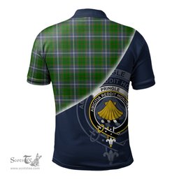 Scottish Pringle Clan Scotland Golf Plaid Polo Shirt with Scottish Flag Tartan Mens Polo Shirts Scottish Plaid Tartan Plaid - ScotsTee - scotstee.com