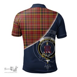 Scottish Ogilvie (Ogilvy) of Strathallan Clan Scotland Golf Plaid Polo Shirt with Scottish Flag Tartan Mens Polo Shirts Scottish Plaid Tartan Plaid - ScotsTee - scotstee.com