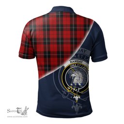 Scottish Ramsay Clan Scotland Golf Plaid Polo Shirt with Scottish Flag Tartan Mens Polo Shirts Scottish Plaid Tartan Plaid - ScotsTee - scotstee.com